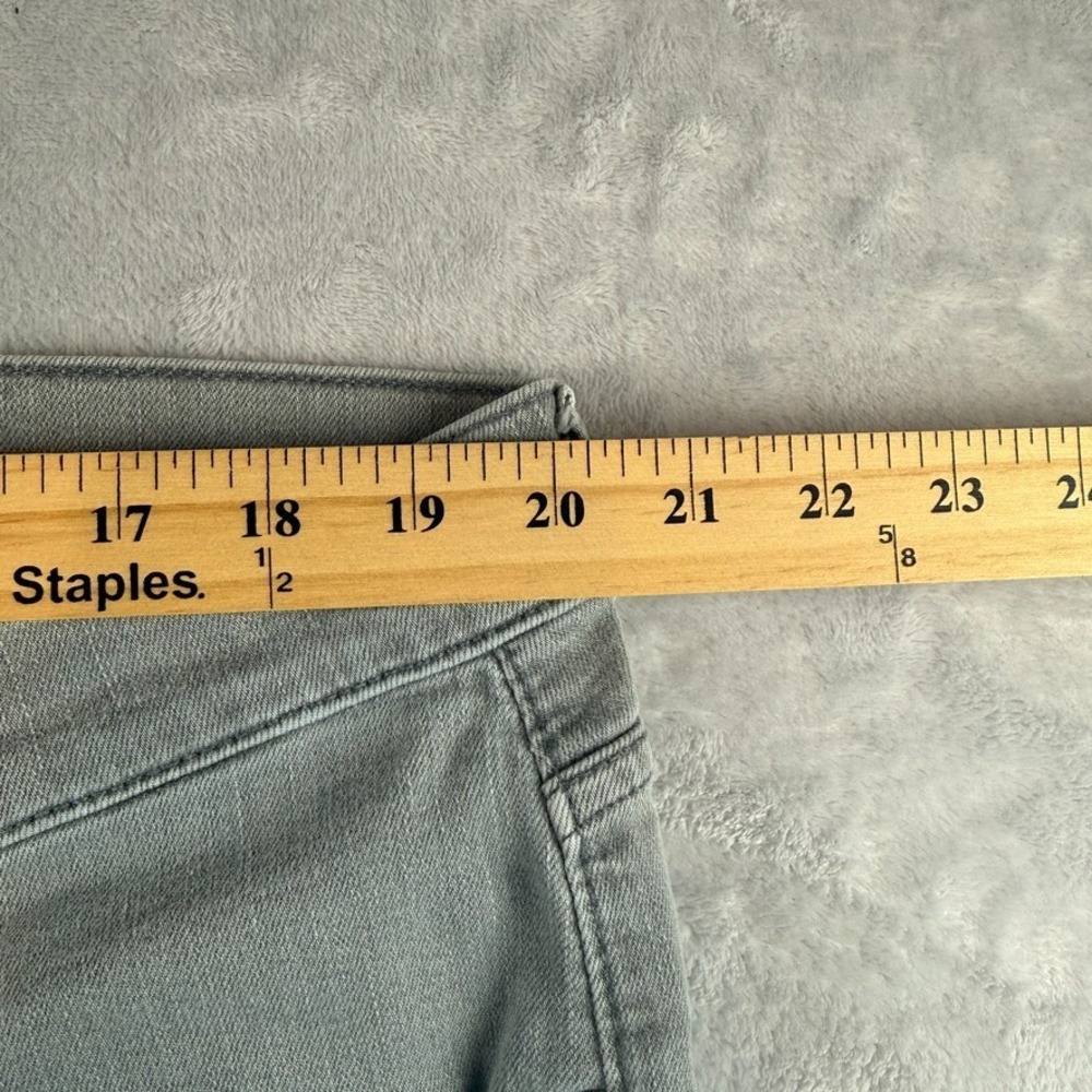 7 For All Mankind Jeans Men 40x34 Gray Carsen Slim Straight Dark Wash Denim - Picture 9 of 13